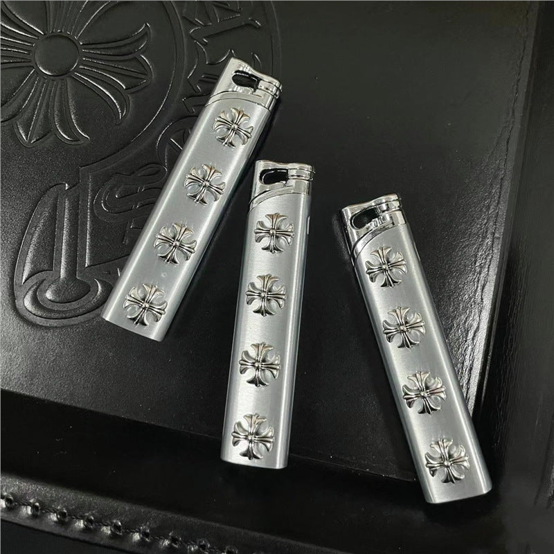 chromen harten geborstelde heavy metal aansteker