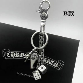 chrome hearts keychain bag chain