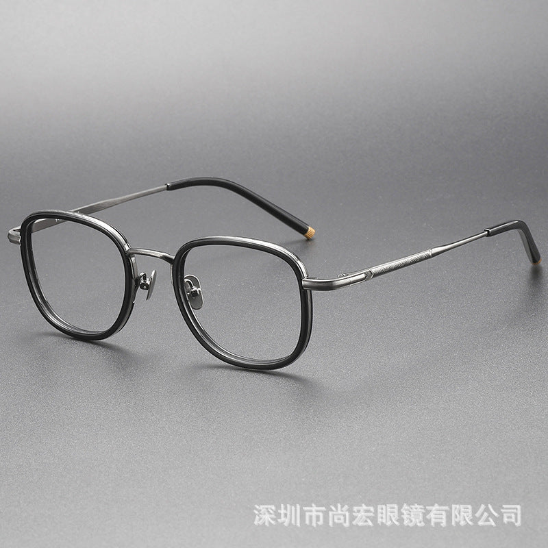 Full-frame square eyeglass frames for larger faces