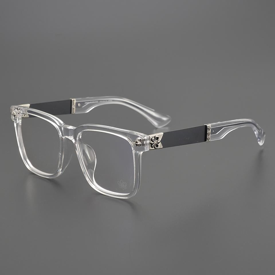 Chrome Hearts Acetate Pure Titanium Square Frame Eyeglasses
