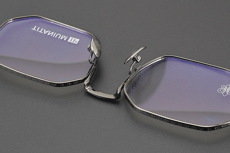 Chrome Hearts Polygonal Handcrafted Titanium Eyeglasses