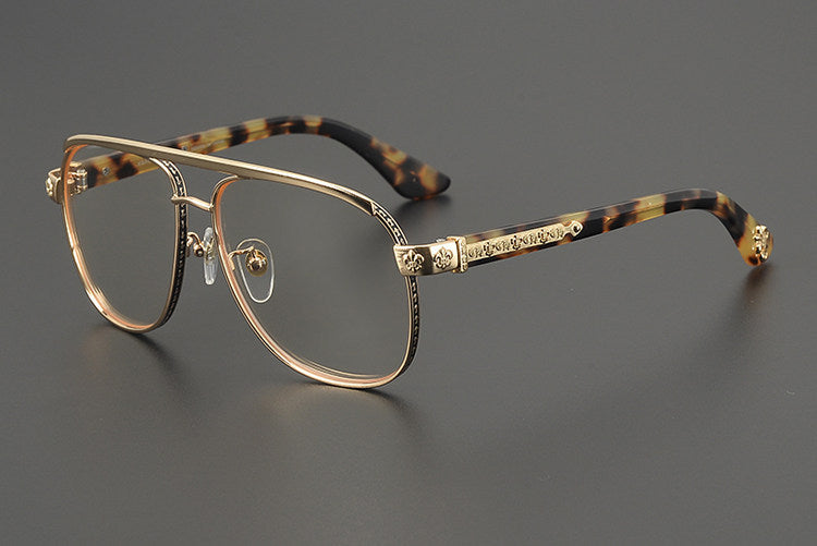 Chrome Hearts Hand-Engraved Aviator Glasses