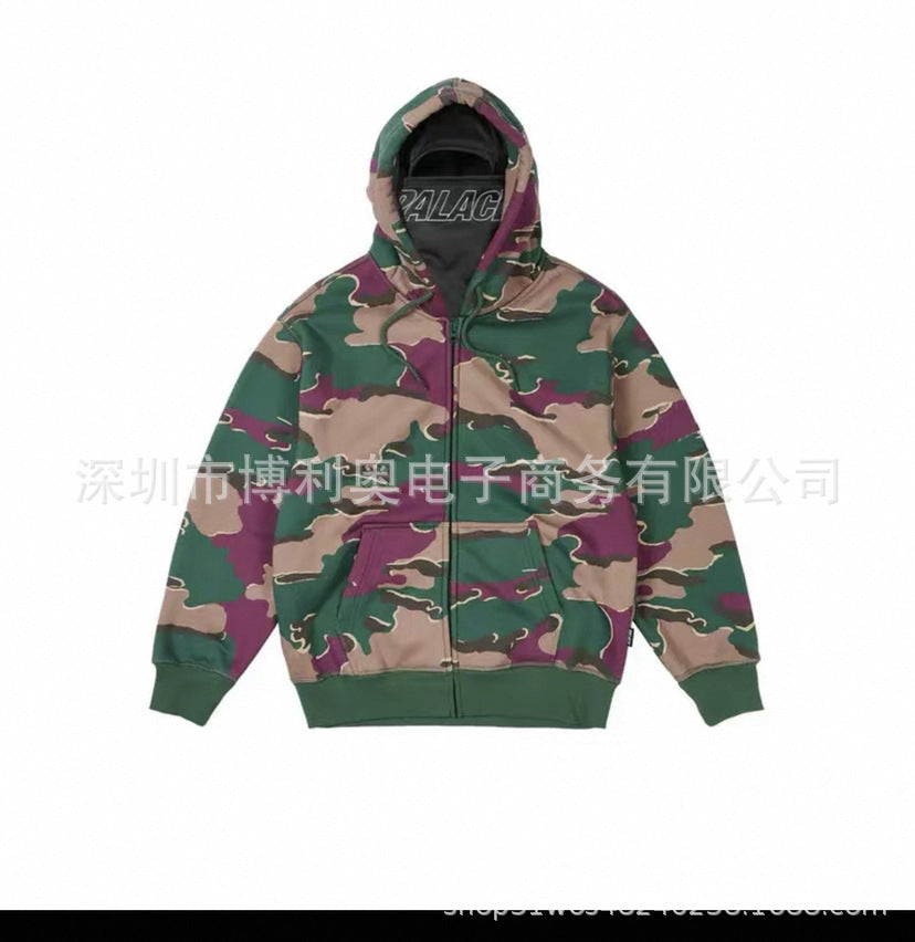 Y2K Double Hooded Zipper Sweatshirt Jacket