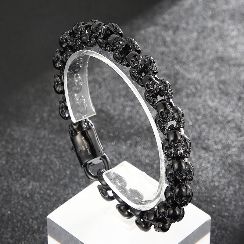 Retro Skull Personalized Stainless Steel Bracelet
