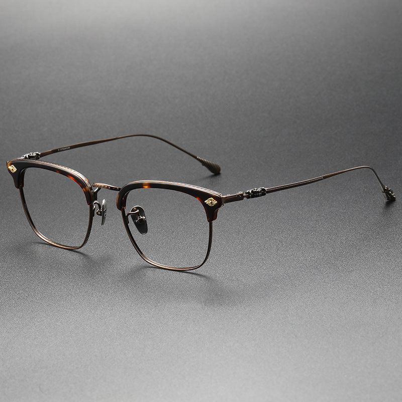 Chrome Hearts Retro Square Eyebrow Glasses Frames