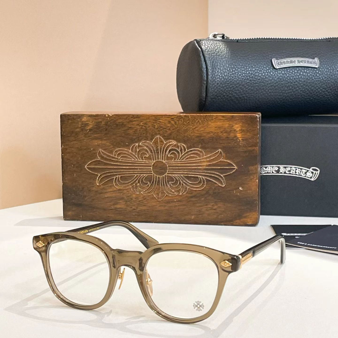 Chrome Hearts Irregular Eyeglasses with Nose Pads