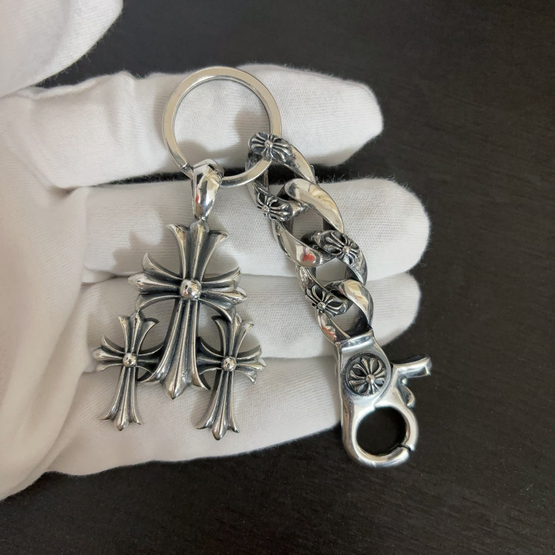Chrome Hearts Three-in-One Cross Keychain