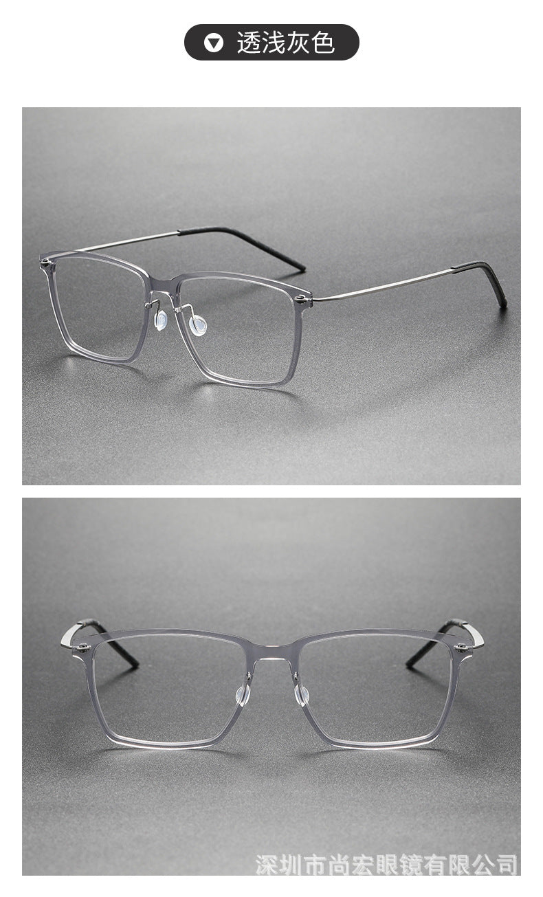 Slimming nylon frames pure titanium glasses