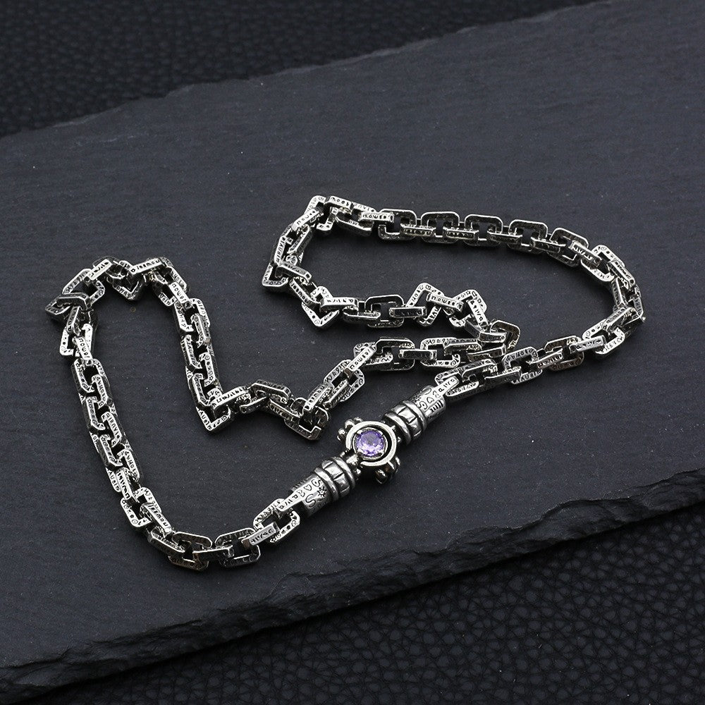 Chrome Hearts scepter diamond-studded magnetic letter chain ...
