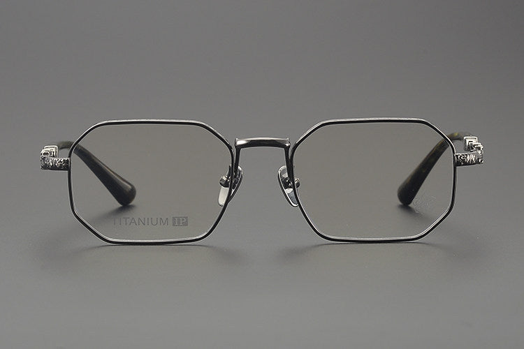 Chrome Hearts Polygonal Handcrafted Titanium Eyeglasses