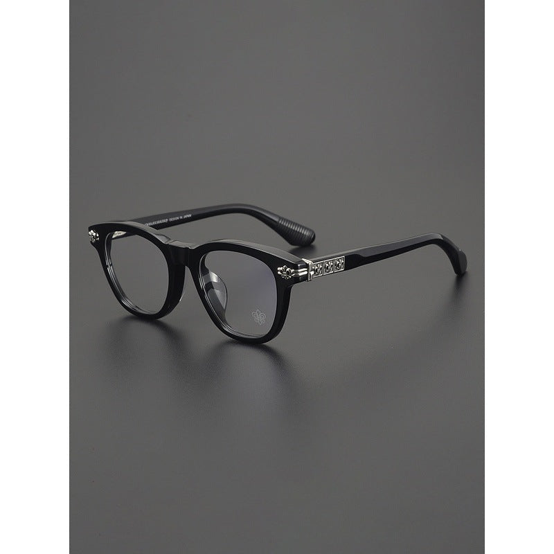 Chrome Hearts- Retro Black Frame Glasses