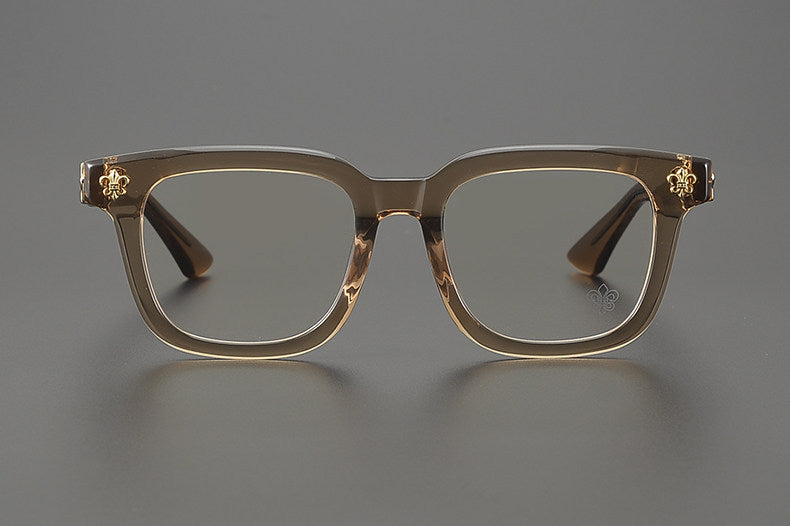 Chrome Hearts large frame clear lens glasses
