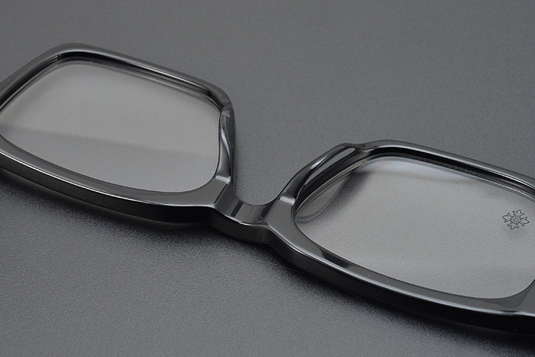Handcrafted Square Retro Acetate Eyeglasses