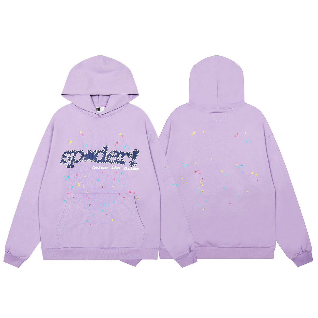 Sp5der555555 Spiderweb Foam Print Sweatshirt Set