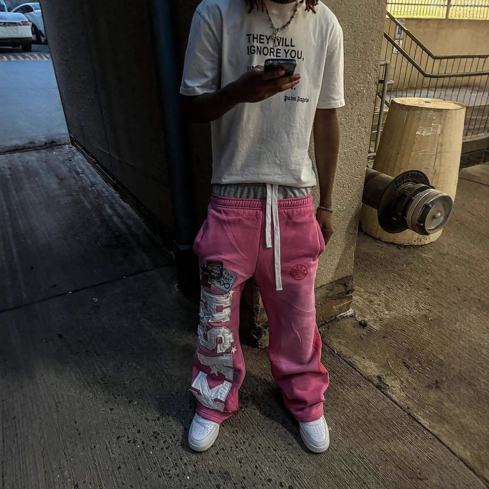 Trendy high-street printed pants