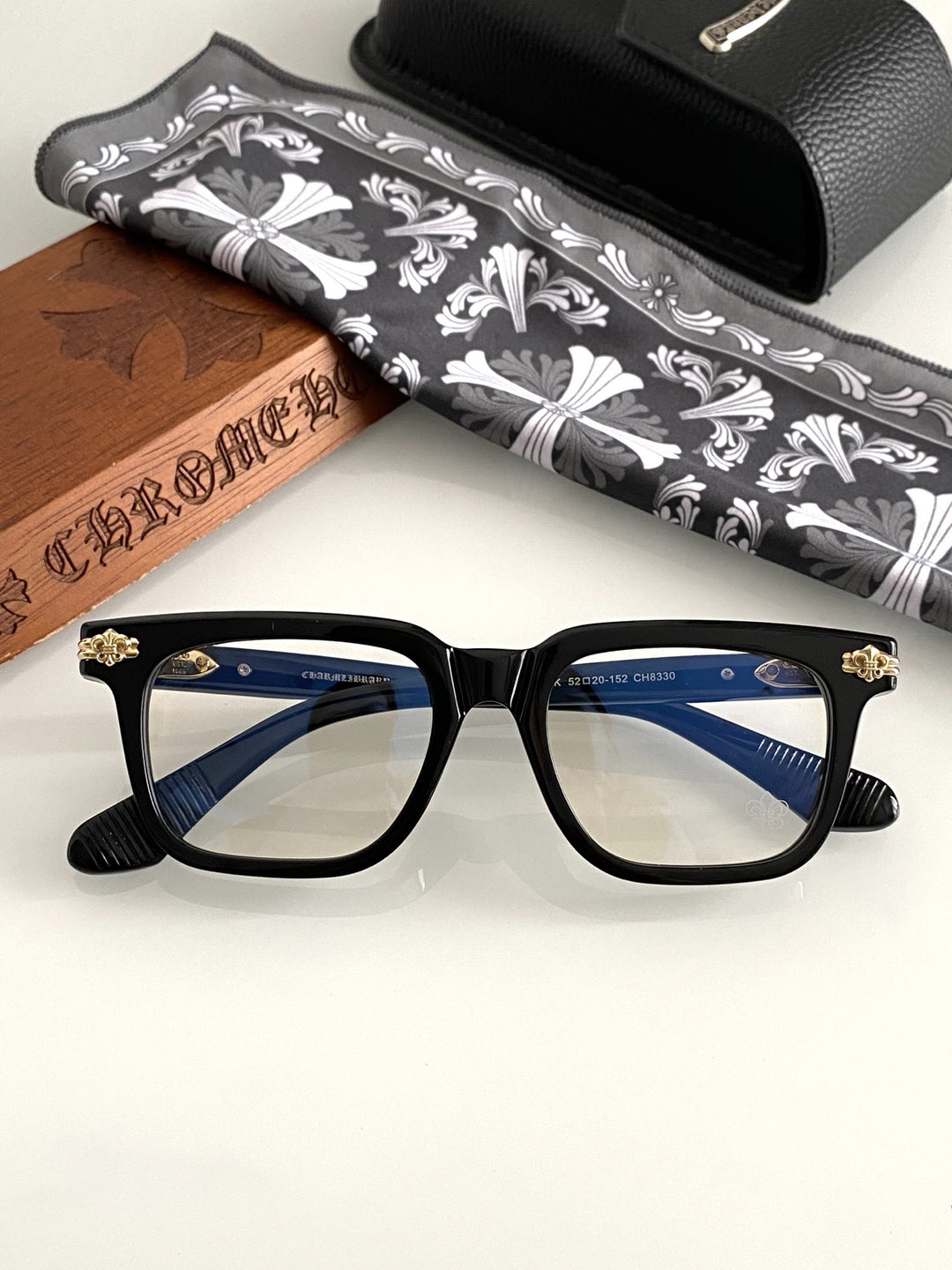 Chrome Hearts hand polished and manufactured glasses