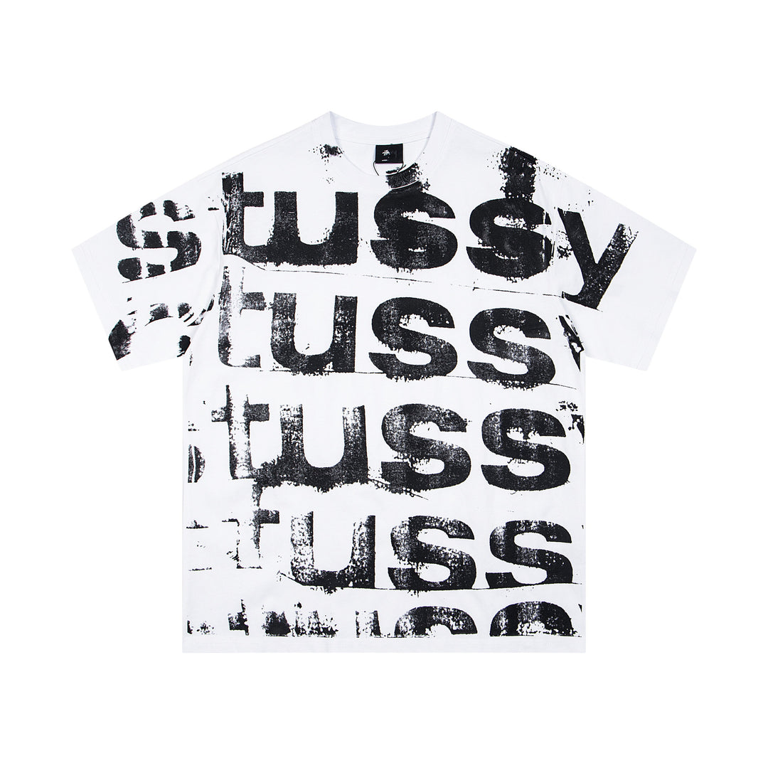 BAPE loose fit short-sleeved letter print t-shirt