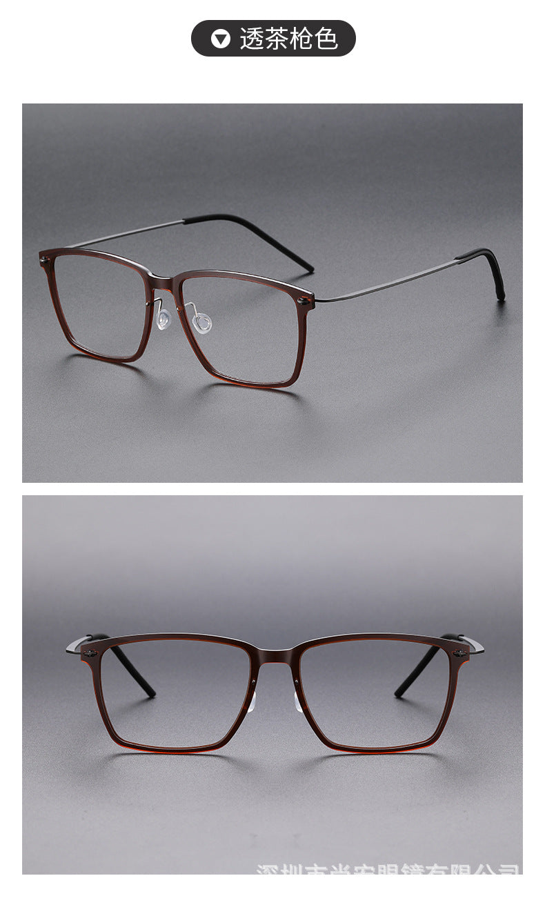 Slimming nylon frames pure titanium glasses