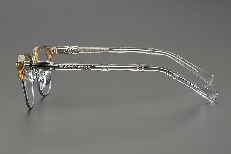 Chrome Hearts Hand-Engraved Vintage Browline Eyeglasses
