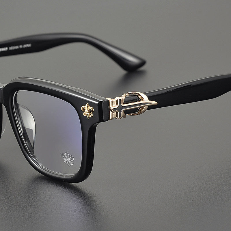 Chrome Hearts large frame clear lens glasses