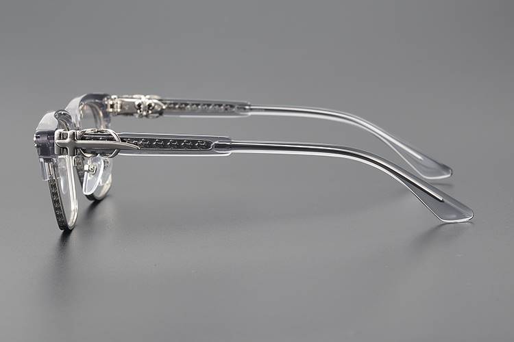 Chrome Hearts square frame browline glasses frame