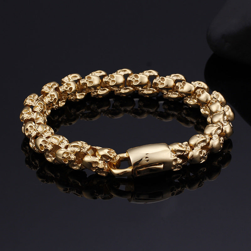 Retro Skull Personalized Stainless Steel Bracelet