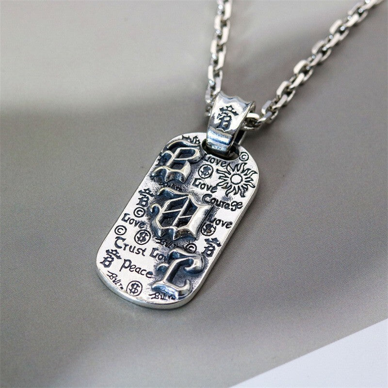 Chrome Hearts Distressed Graffiti Pendant