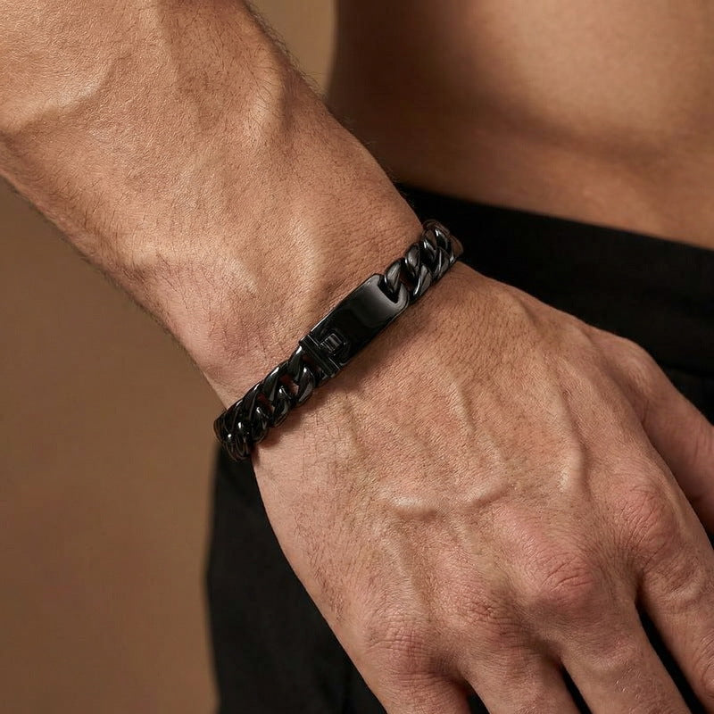 Minimalist titanium steel bracelet