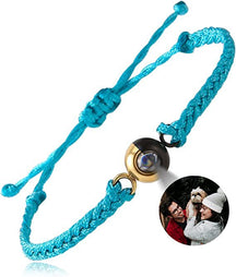 Hand-woven customized color picture personal color photo bracelet