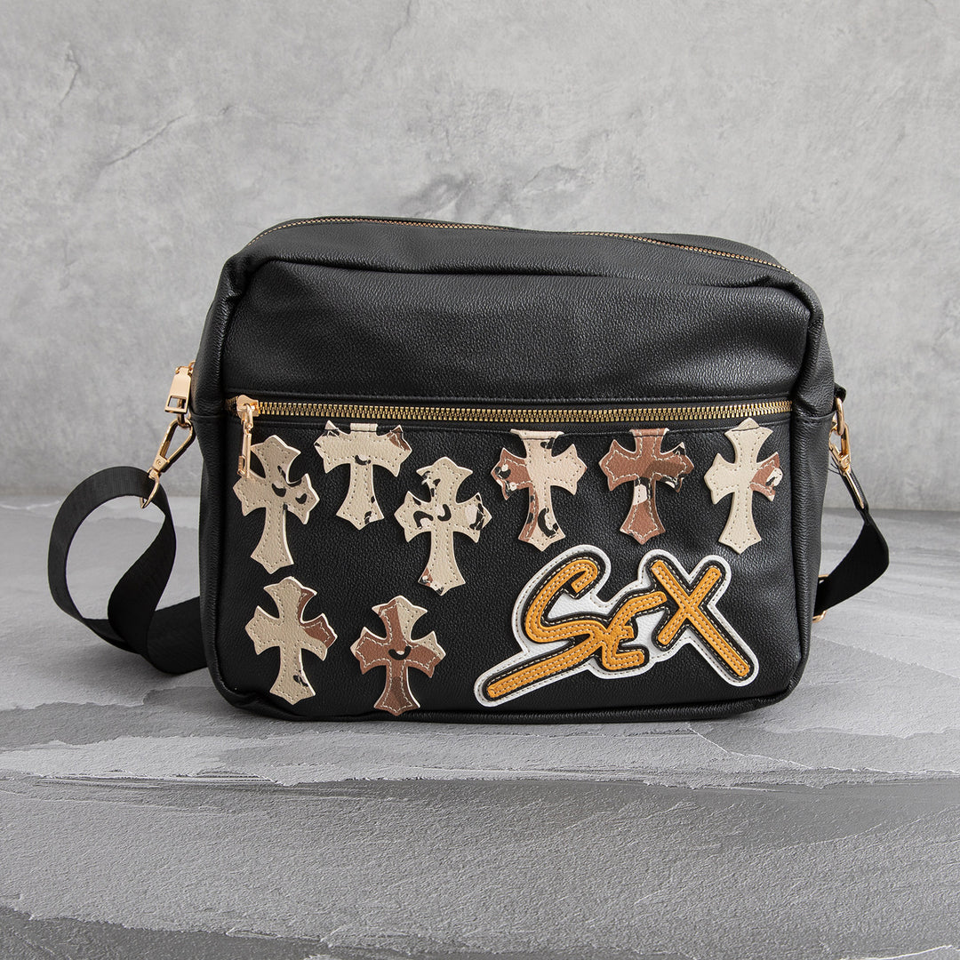 Chrome Hearts Camouflage Sports PU Leather Crossbody Bag