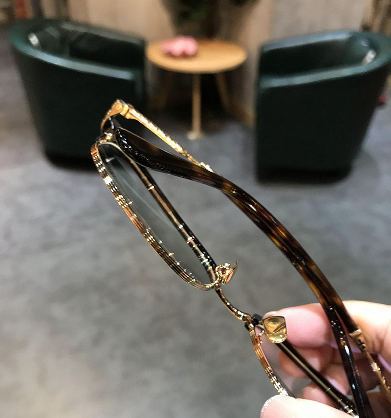 Chrome Hearts Browline Frames with Intricate Engraving