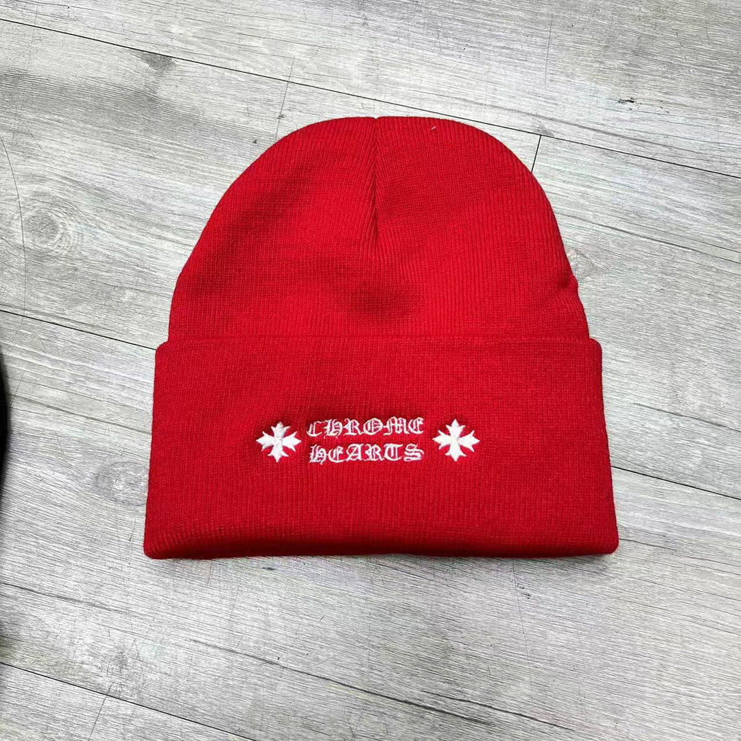 Chrome Hearts embroidered knitted hat