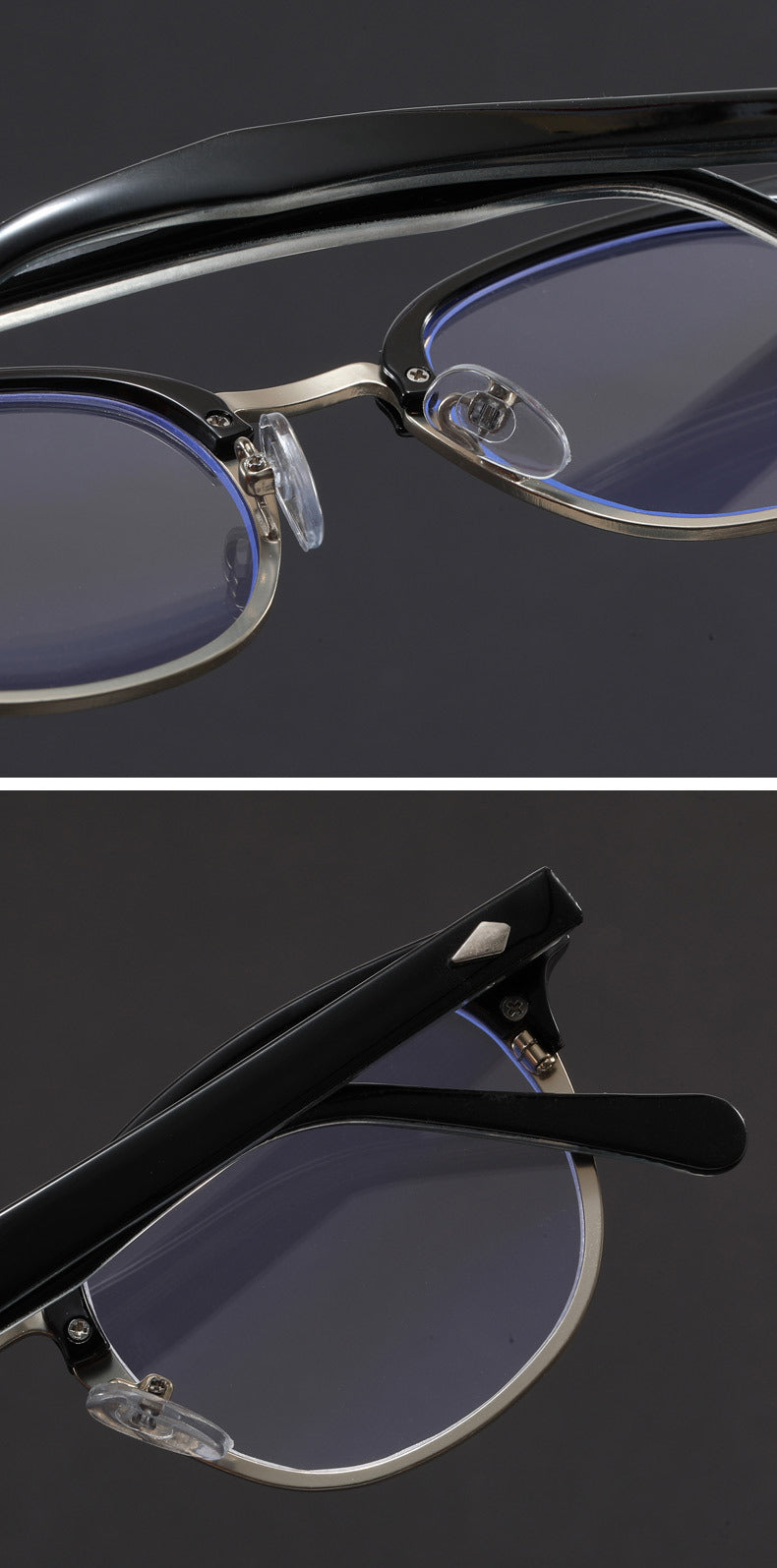 Retro eyebrow-line frame glasses
