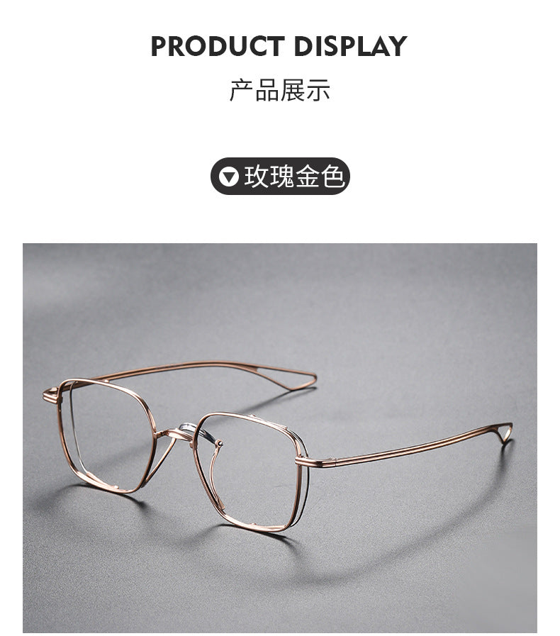 Trendy Design Handcrafted Titanium Eyeglass Frames