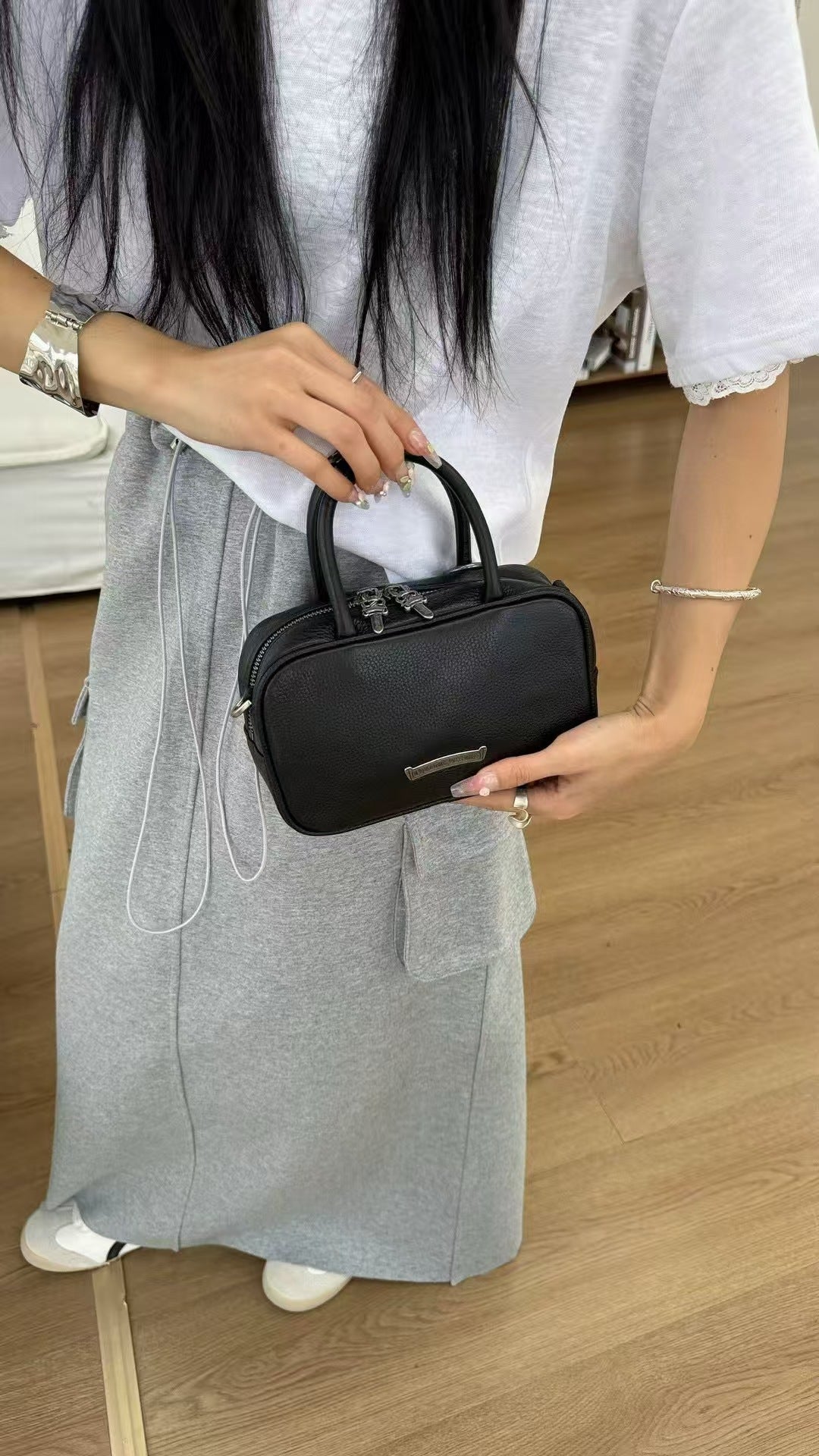 Chrome Hearts Cross PU Handbag