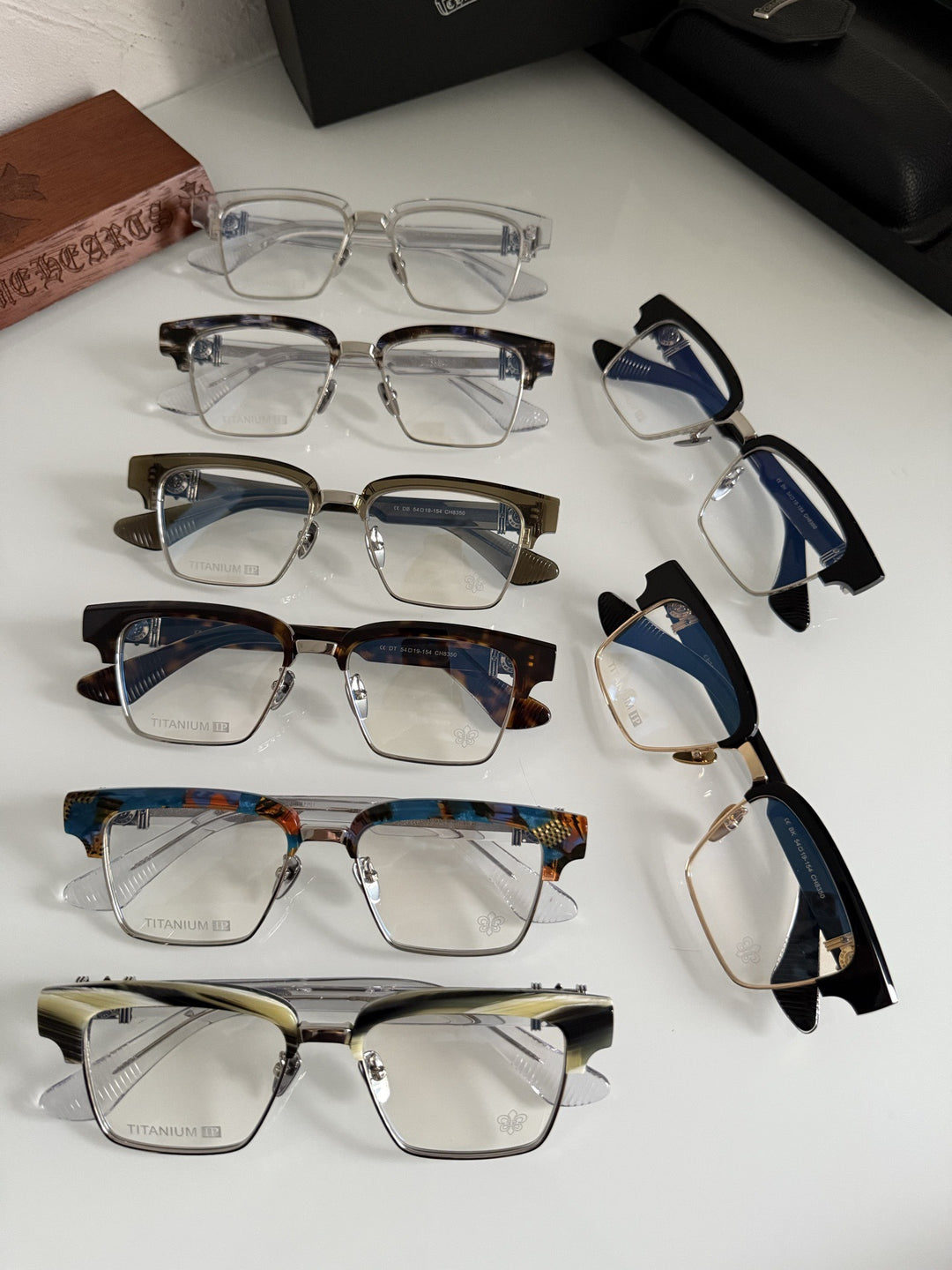 Chrome Hearts Heavy Industries Business Titanium Frame Eyeglasses