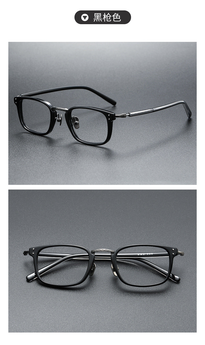 Small square retro eyeglass frames