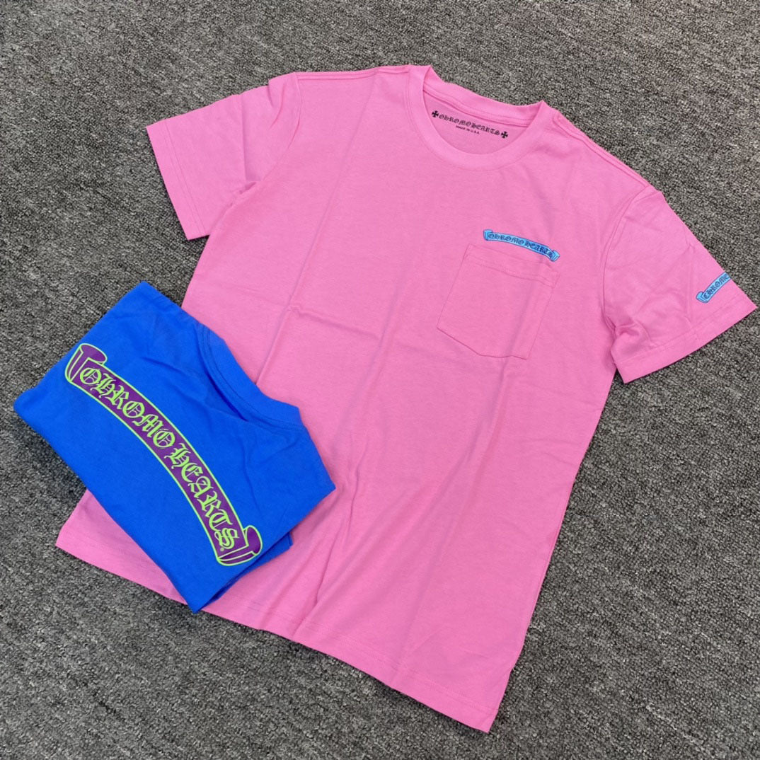 Chrome Hearts dopamine letter print short-sleeved T-shirt