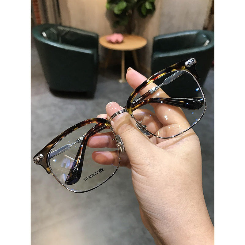 Chrome Hearts Browline Frames with Intricate Engraving