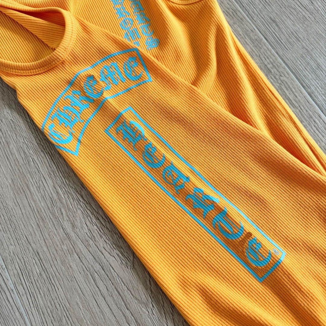 Chrome Hearts Yellow T-Style Printed Vest