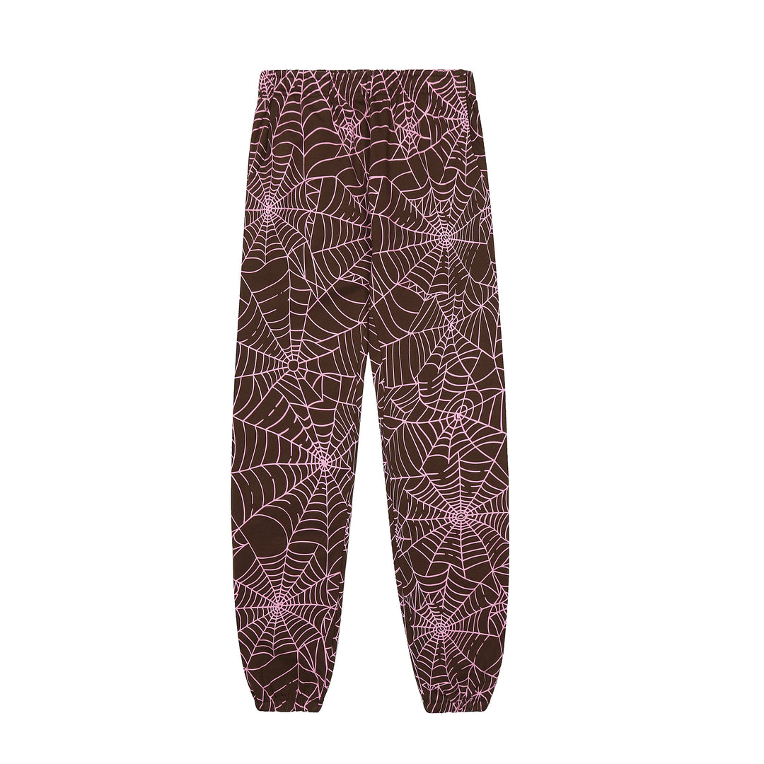 Sp5der 555555 star pattern hooded trousers and sweatshirt