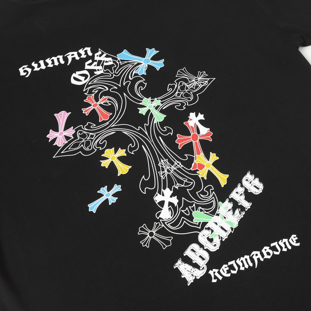 Chrome Hearts Personalized Cross Print Short-Sleeve T-Shirt
