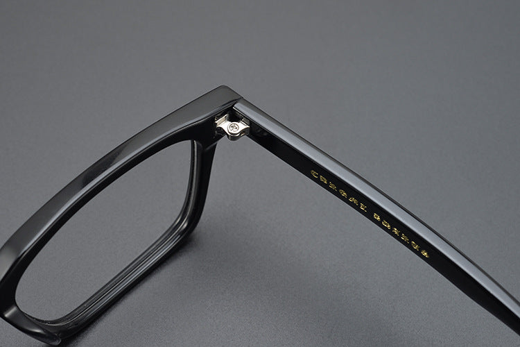 Handcrafted Square Retro Acetate Eyeglasses