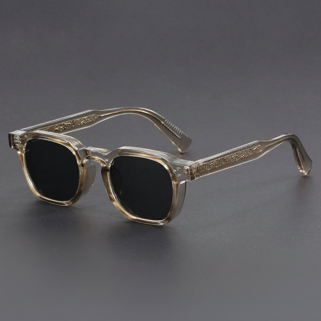 retro thick frame UV400 protection sunglasses