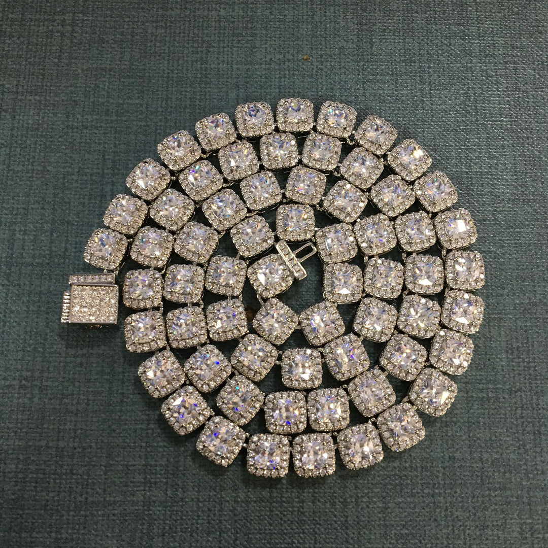 Iced Out Tennis Chain Cubic Zirconia CZ Hip Hop Necklace