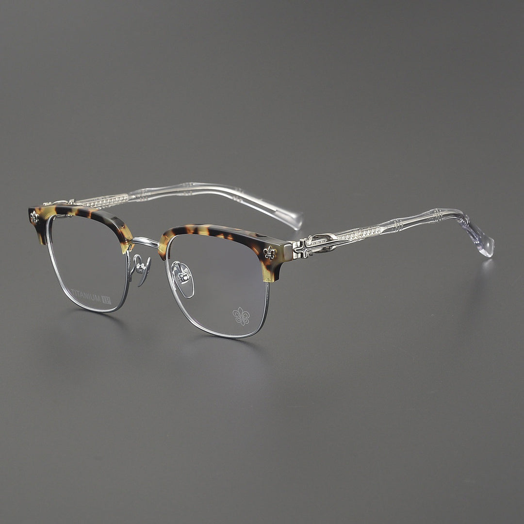 Chrome Hearts Hand-Engraved Vintage Browline Eyeglasses
