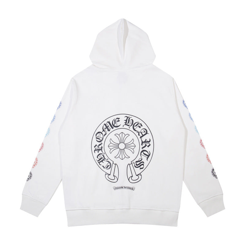 chrome hearts hoodie cardigan pure cotton