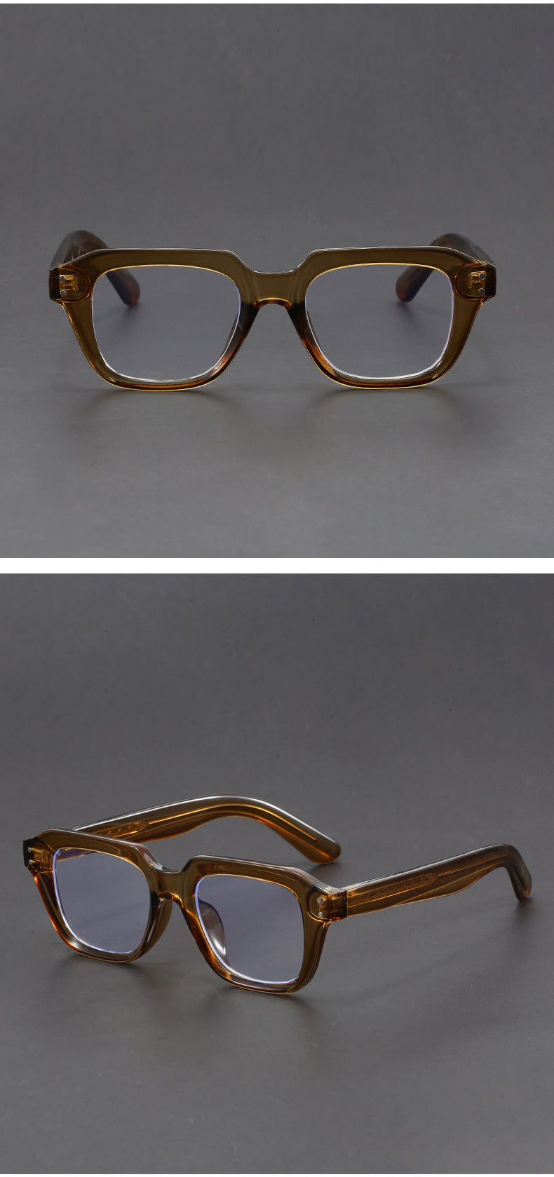 Thick Rectangular Eyeglass Frames for Wider Faces