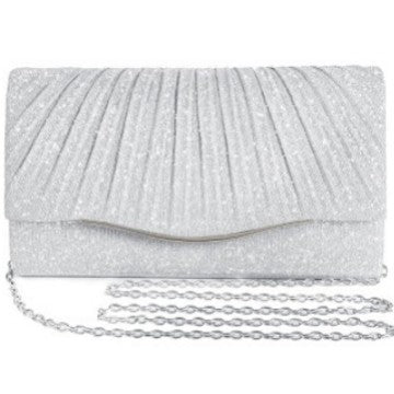 Rhinestone-encrusted dress bags/makeup bags