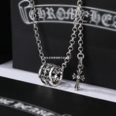 chrome hearts CH cross Round spring clavicle necklace